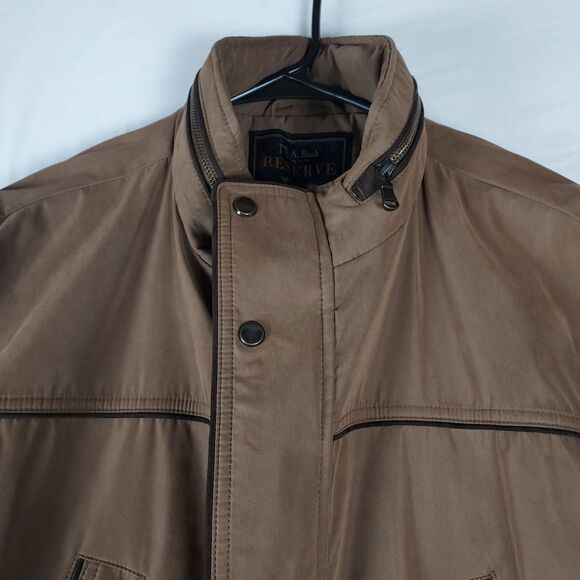 JoS. A. Bank Reserve XXL Outdoor Coat Jacket Tan Khaki Heavy Duty Field Style - Picture 5 of 12